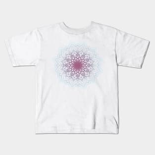 Purple and Blue Mandala Kids T-Shirt